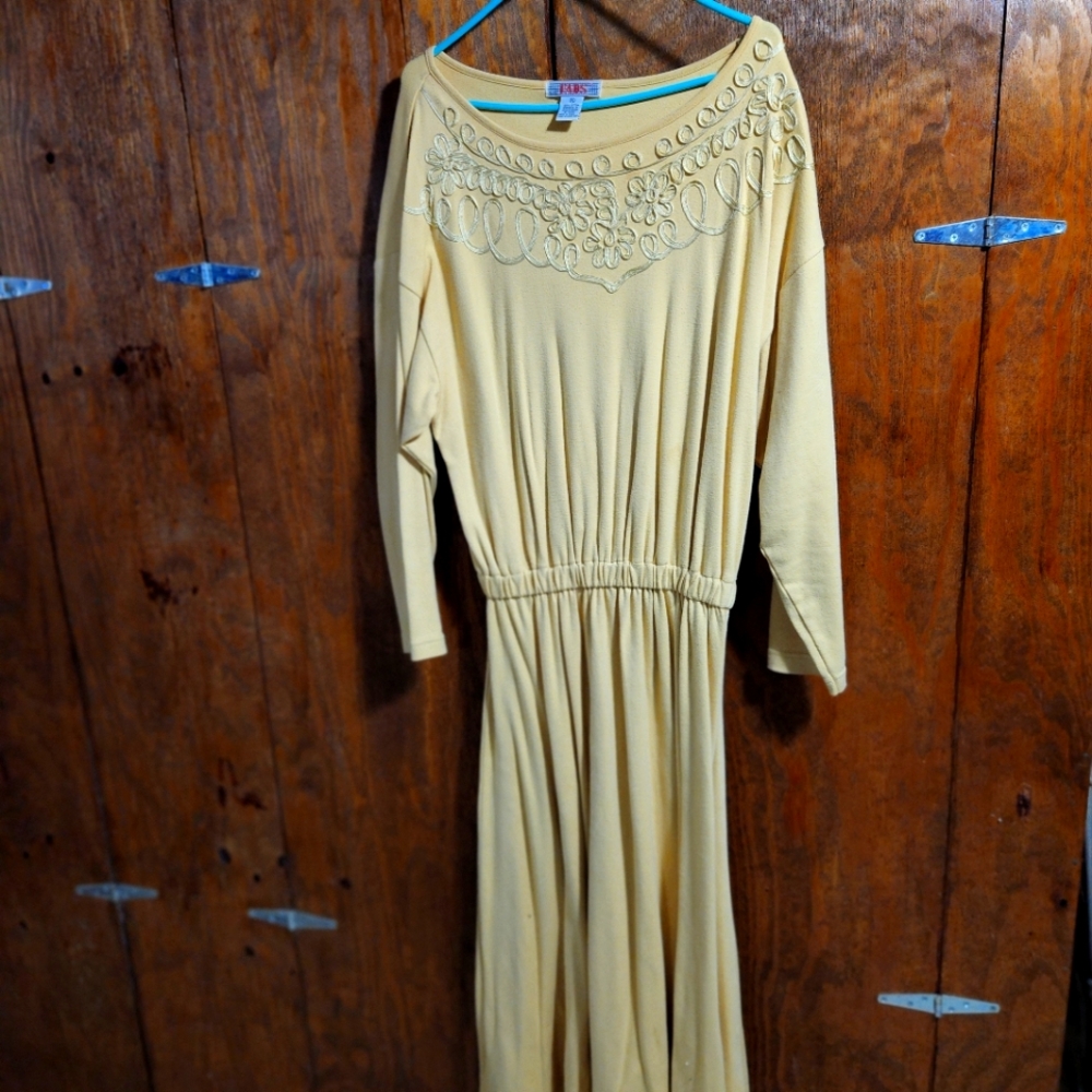 Knit Dress with trim